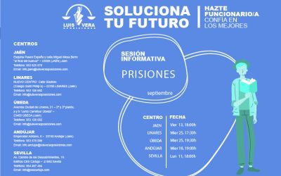 Inicio 15 OPOSICIONES PRISIONES –                             Sesiones informativas en Septiembre