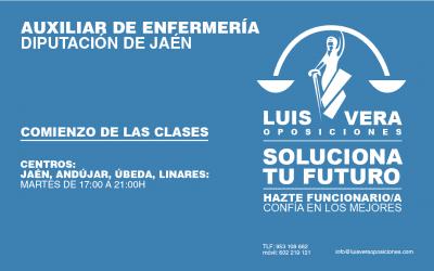 Inicio 7 COMENZAMOS GRUPO AUXILIAR DE ENFERMERÍA DE DIPUTACIÓN DE JAÉN