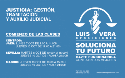 Inicio 9 COMENZAMOS GRUPO JUSTICIA.- LUNES 7 (Jáen), MARTES 8 (Sevilla) y JUEVES 10 (Madrid)