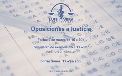 Inicio 12 Simulacro de exámen Oposiciones de Justicia – 2 de Marzo 2021