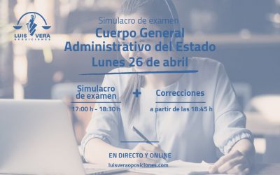 Inicio 11 Simulacro de examen Cuerpo General Administrativo del Estado – 26 de Abril