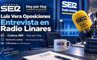 Inicio 88 Luis Vera en Radio Linares – Cadena SER: las oposiciones de Justicia ante el examen del 3 de octubre